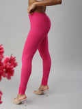 Prisma | Churidar Leggings-Rani Pink Leggings