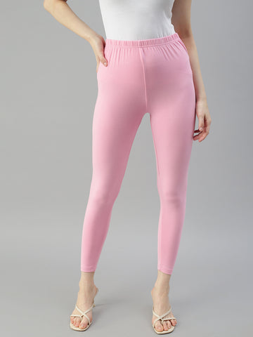 Ankle Leggings-Pink