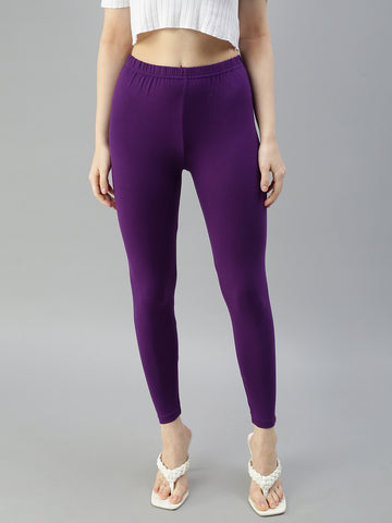 Prisma | Ankle Leggings-Deep Orchid Leggings