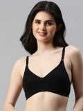 Prisma | Body Fit ( Moulded Encircle Bra)-Black Lingerie