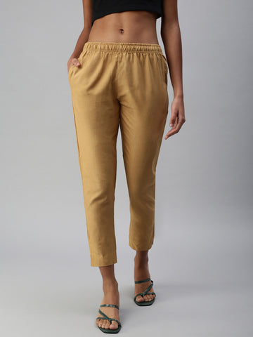 Woven Kurti Pant-Honey