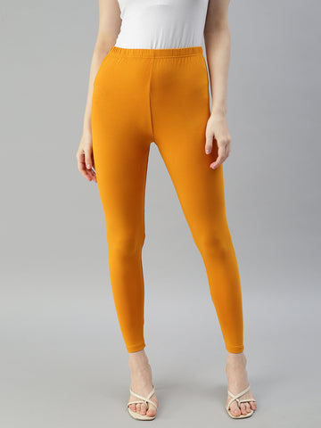 Prisma | Ankle Leggings-Mustard Leggings