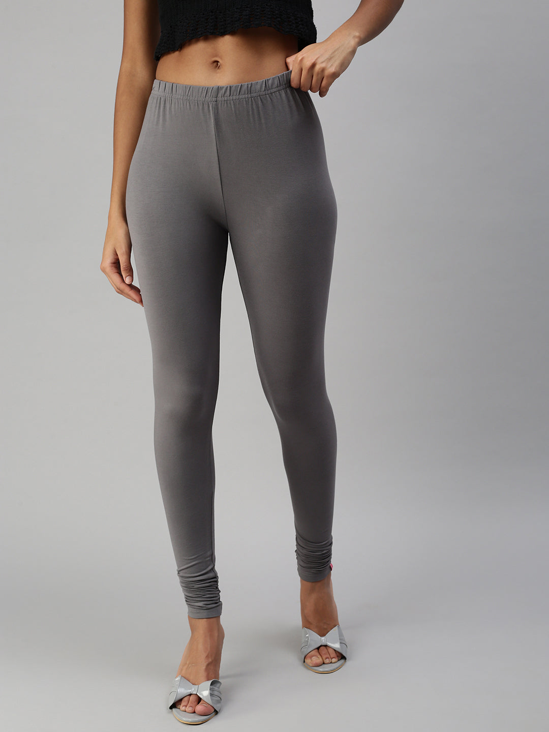 Prisma | Churidar Leggings-Cement Leggings