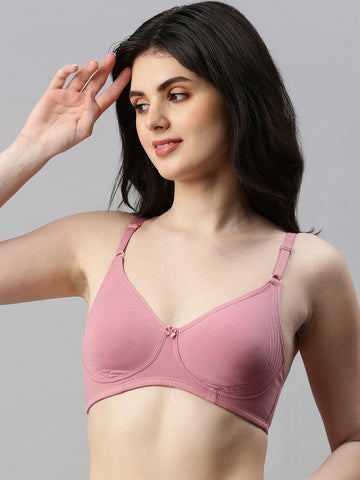 Prisma | Body Fit ( Moulded Encircle Bra)-Mauve Lingerie