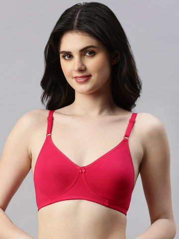 Daily Fit(Moulded Basic Bra)-Strawberry