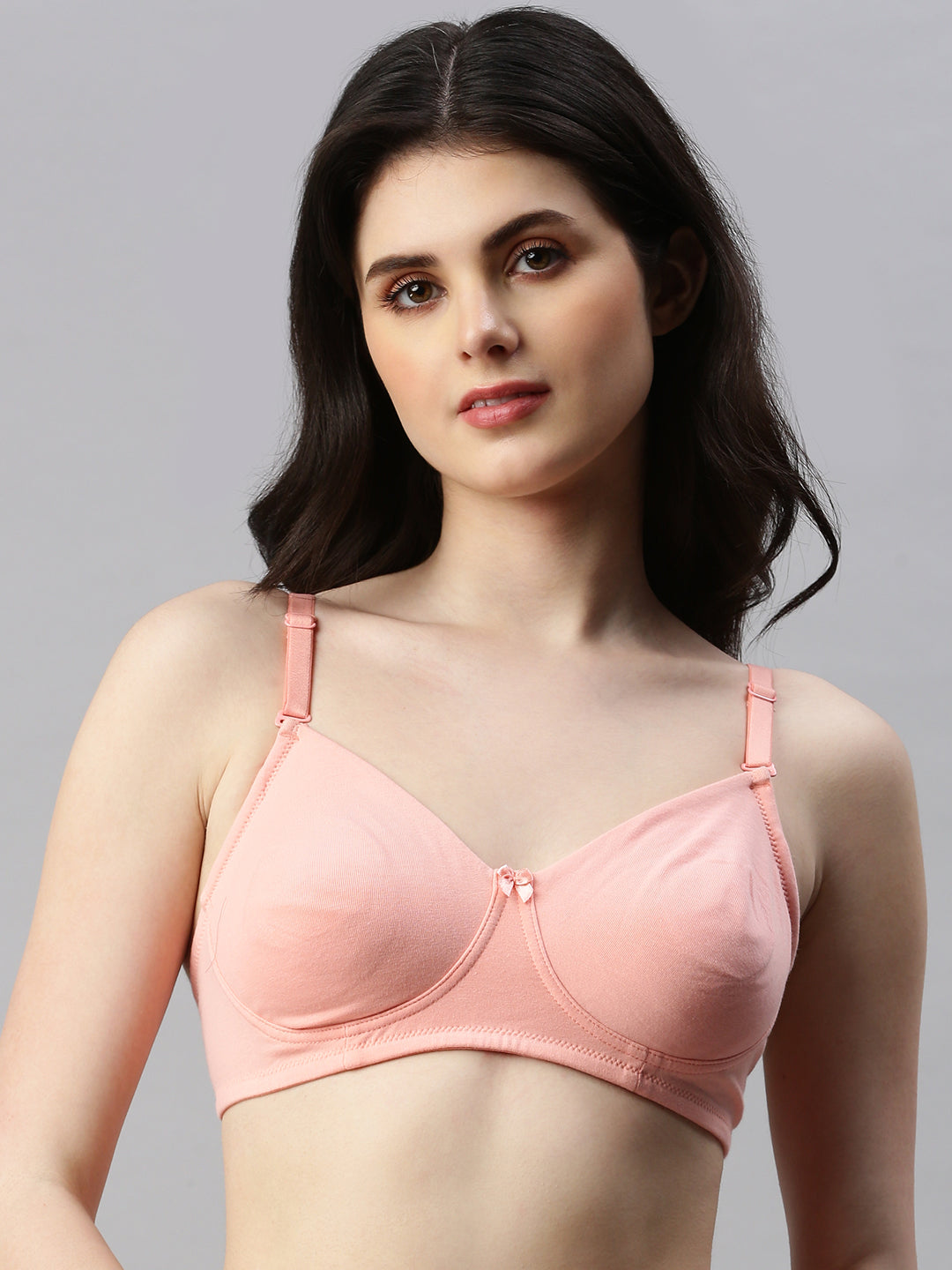 Prisma Peach Tee Fit Bra - Moulded Concealed Kurthi/T-Shirt