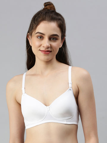 Padded (Padded Removable Hook Bra)-White