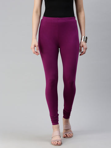 Churidar Leggings-Plum