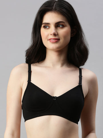 Tee Fit ( Moulded Concealed Kurthi / T-Shirt Bra)-Black