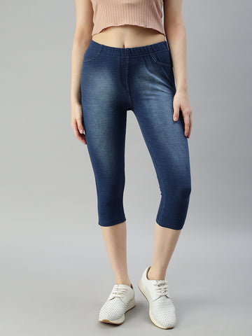 Prisma | Jeggings Capri-Texas Blue Jeggings
