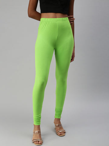 Churidar Leggings-Grass Green