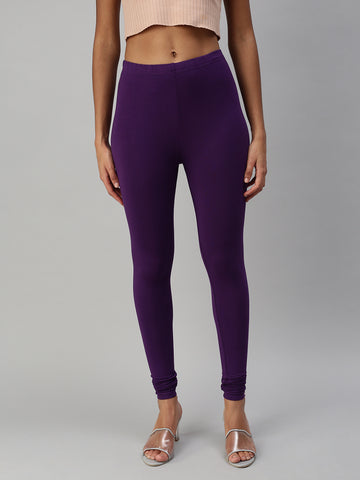 Churidar Leggings-Deep Orchid