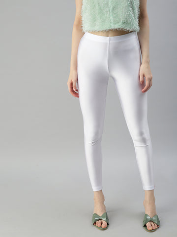 Shimmer Leggings-White