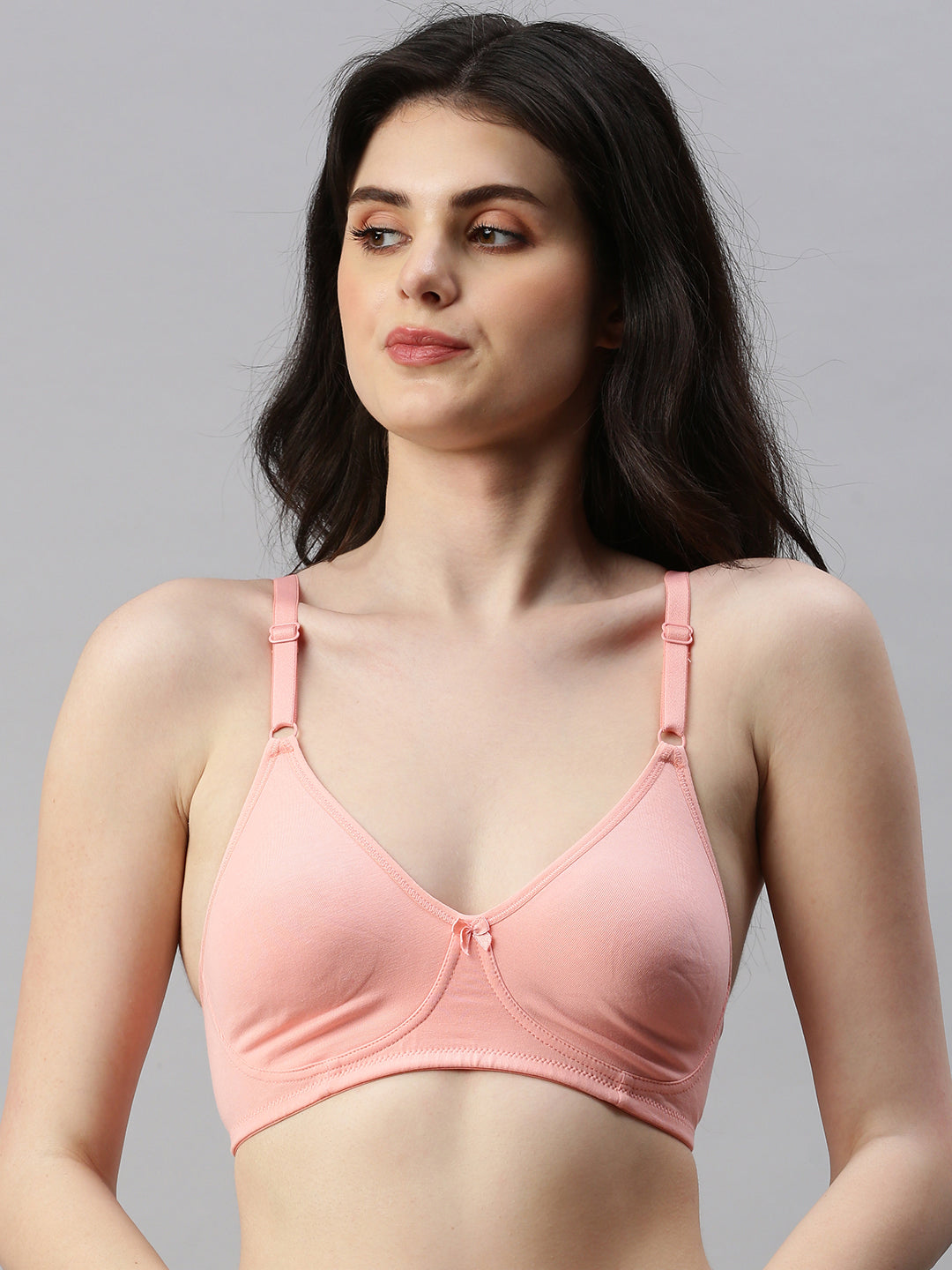 Prisma Daily Fit Basic Bra in Peach - Moulded for Comfort