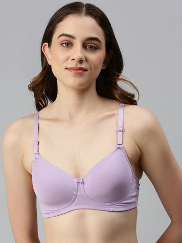 Padded (Padded Removable Hook Bra)-Lavender