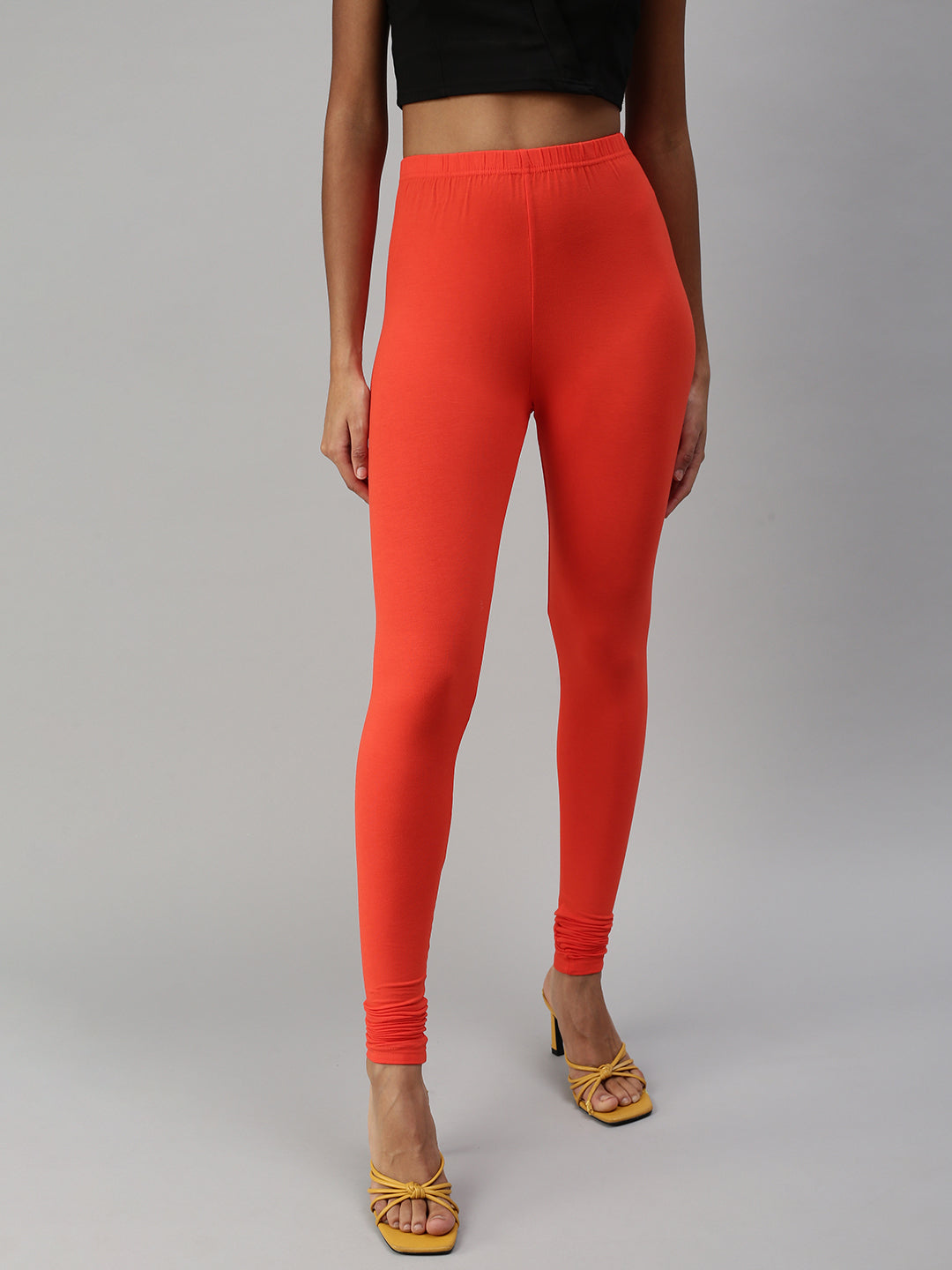 Prisma | Churidar Leggings-Papaya Leggings