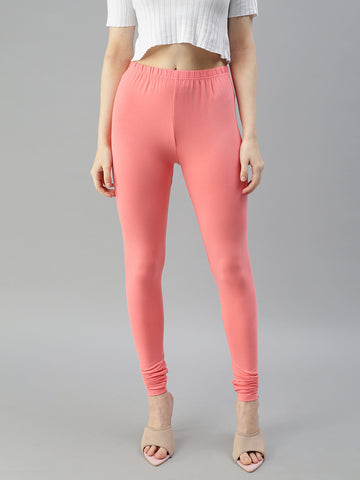 Churidar Leggings-Peach