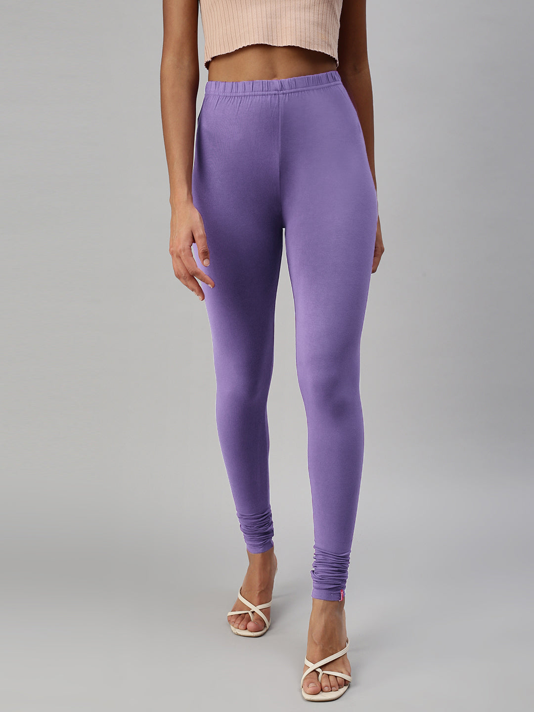 Prisma | Churidar Leggings-Dark Lavender Leggings