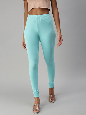 Prisma | Churidar Leggings-Aquamarine Leggings