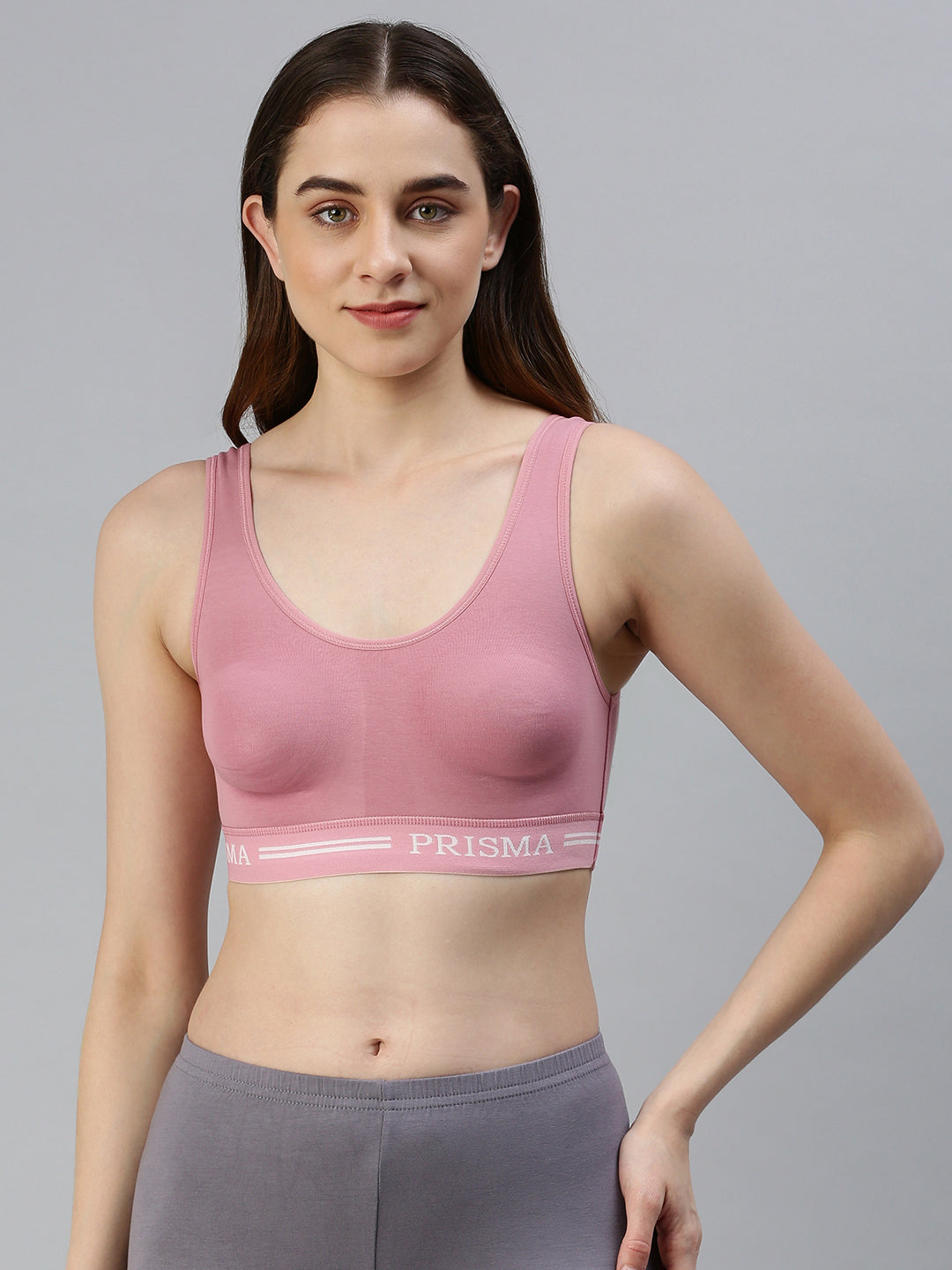Prisma | Sporty(Moulded Sports Bra)-Mauve Lingerie