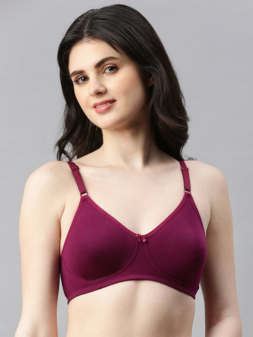 Prisma | Daily Fit(Moulded Basic Bra)-Plum Lingerie