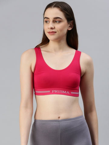 Sporty(Moulded Sports Bra)-Strawberry