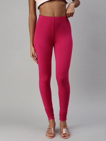 Churidar Leggings-Magenta