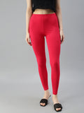 Prisma | Ankle Leggings-Crimson Red Leggings