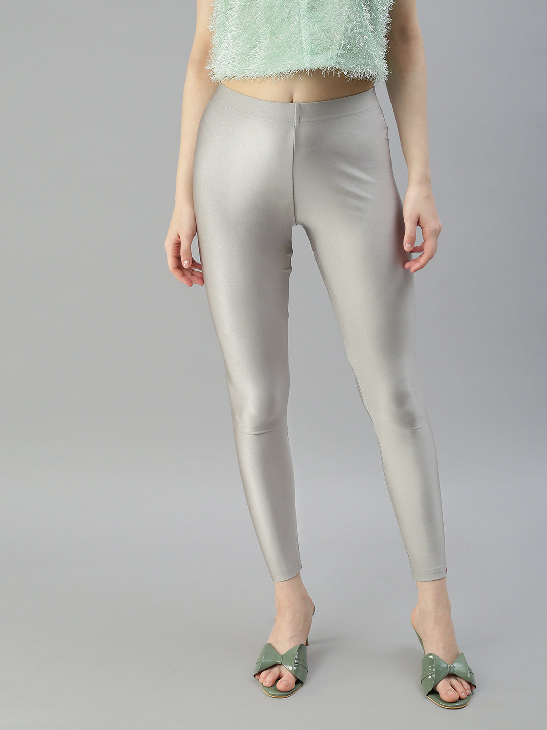Prisma | Shimmer Leggings-Super Sliver Leggings
