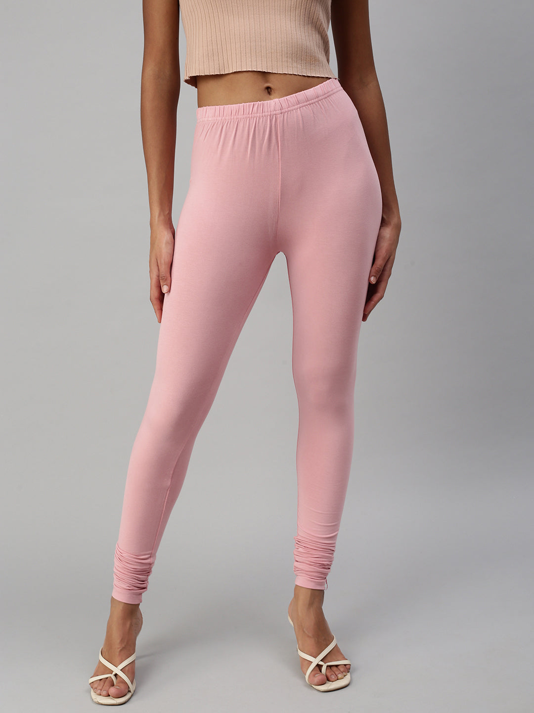 Prisma | Churidar Leggings-Dusty Pink Leggings
