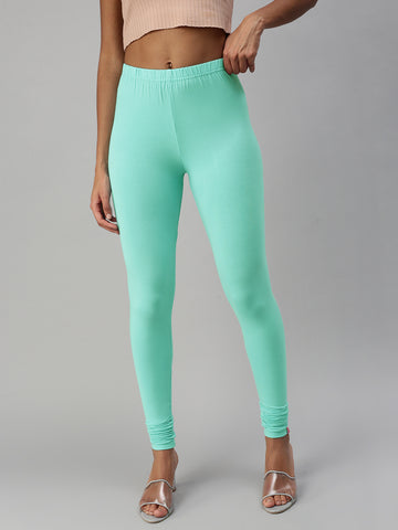 Churidar Leggings-Ice Green