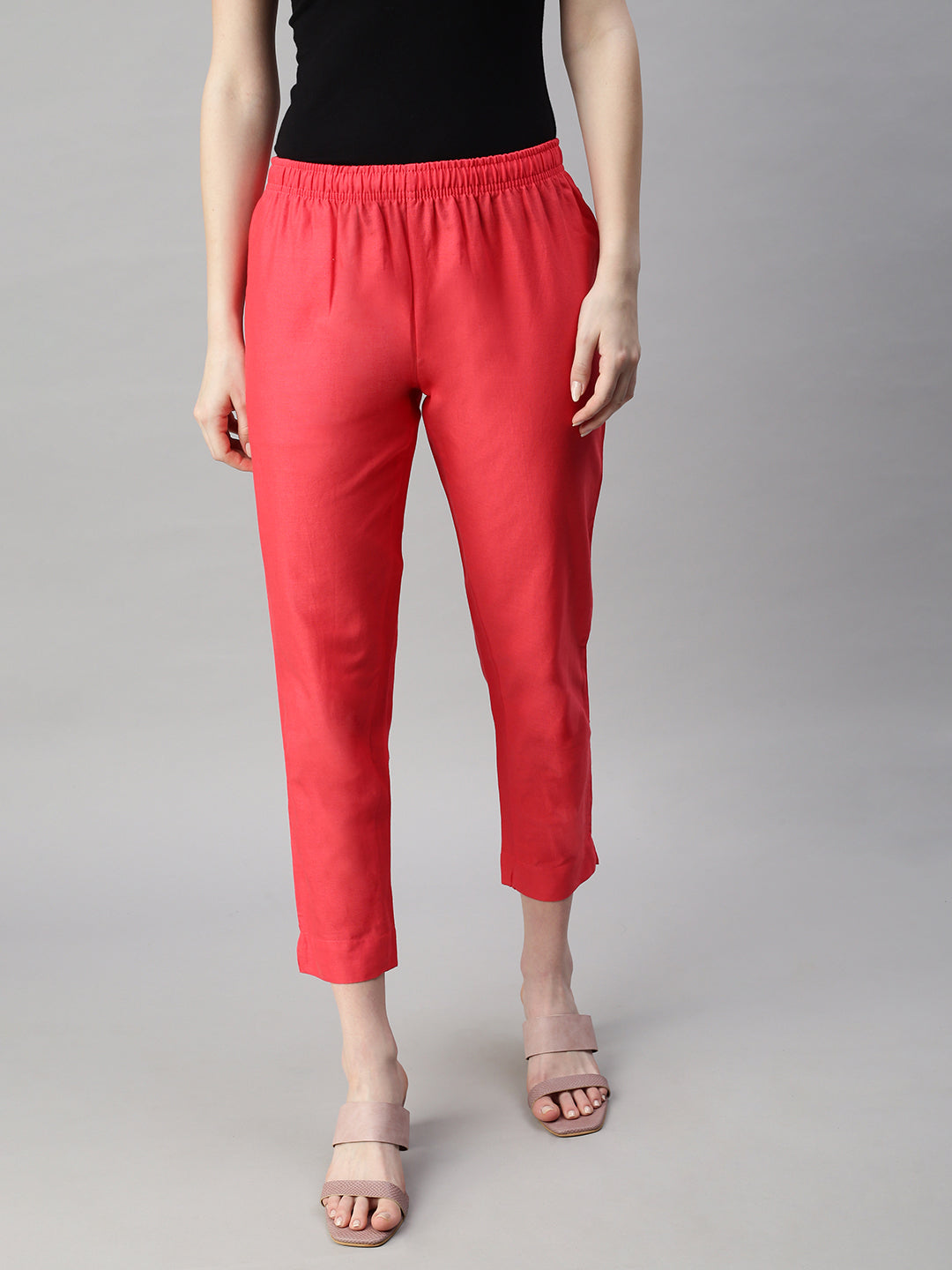 Cotton/Linen Stretchable Girls' & women's ankle length Jogger pants at Rs  110/piece in Tiruppur
