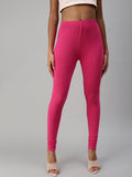 Prisma | Churidar Leggings-Rani Pink Leggings