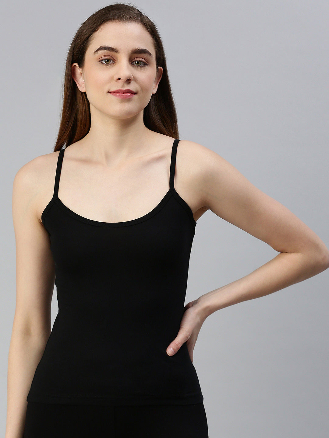Shop Prisma's Black Basic Camisole for Everyday Wear