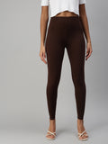 Prisma | Ankle Leggings-Brown Leggings
