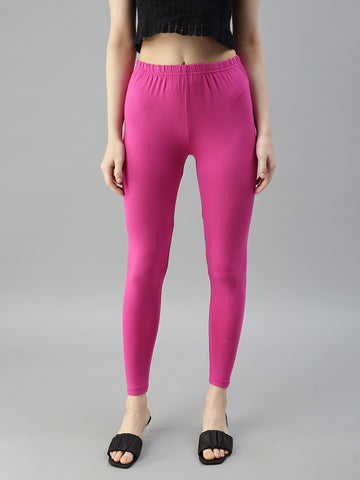 Prisma | Ankle Leggings-Fushia Leggings