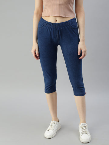 Prisma | Jeggings Capri-Regular Blue Jeggings