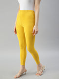 Prisma | Ankle Leggings-Gold Leggings