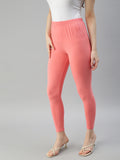 Prisma | Ankle Leggings-Peach Leggings