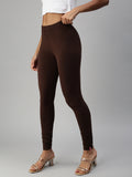 Prisma | Churidar Leggings-Brown Leggings