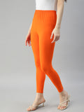 Prisma | Ankle Leggings-Orange Leggings
