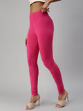 Prisma | Churidar Leggings-Rani Pink Leggings
