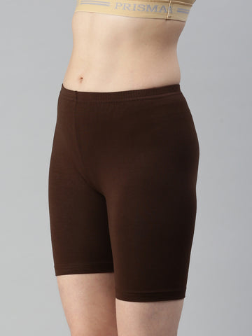 Yoga Shorts-Brown