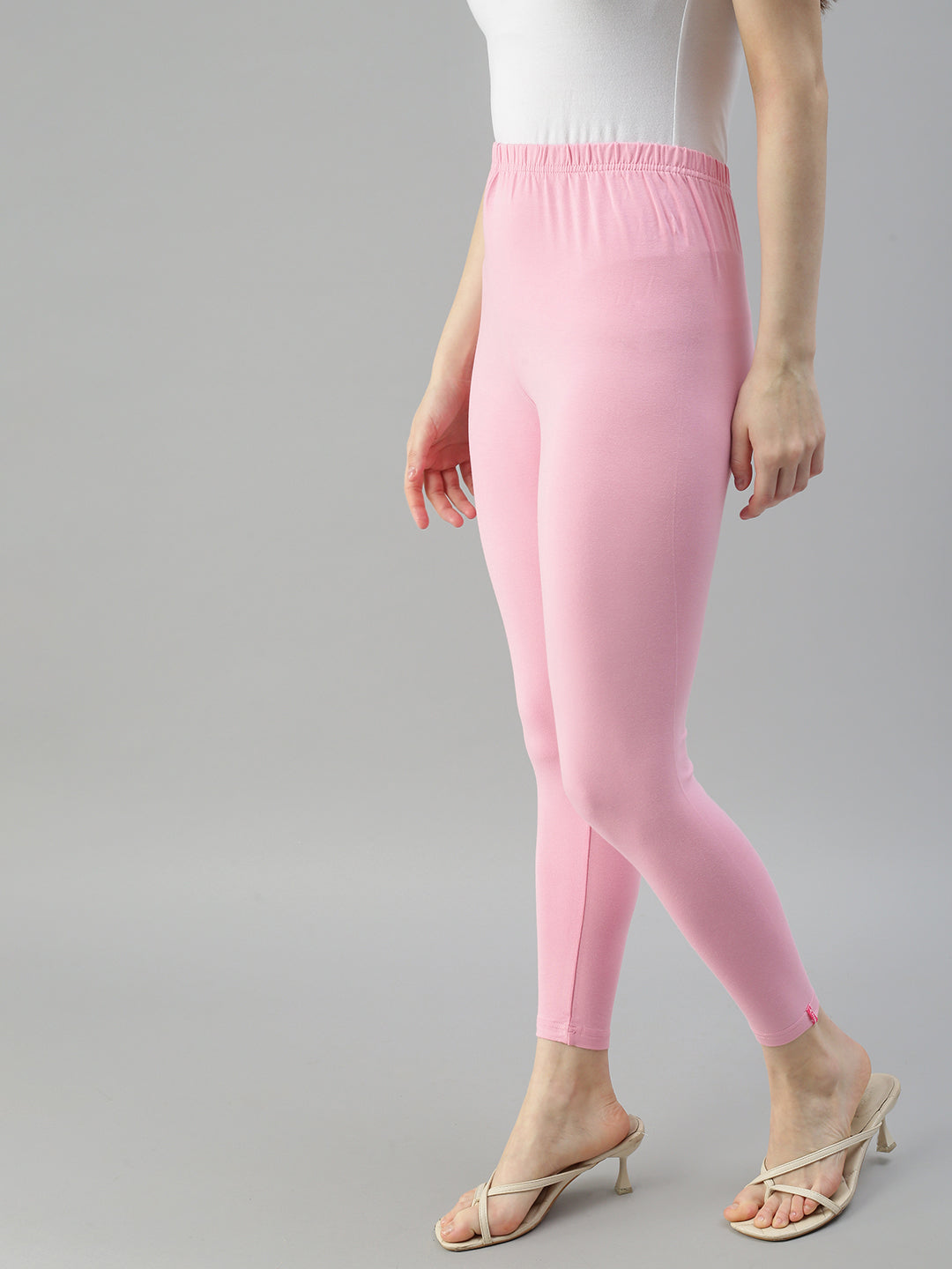 Prisma | Ankle Leggings-Pink Leggings