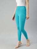 Prisma | Ankle Leggings-Turquoise Leggings