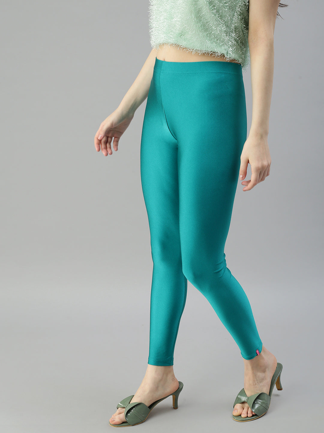 Prisma | Shimmer Leggings-Rama Green Leggings