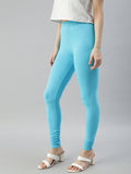 Prisma | Churidar Leggings-Aqua Blue Leggings