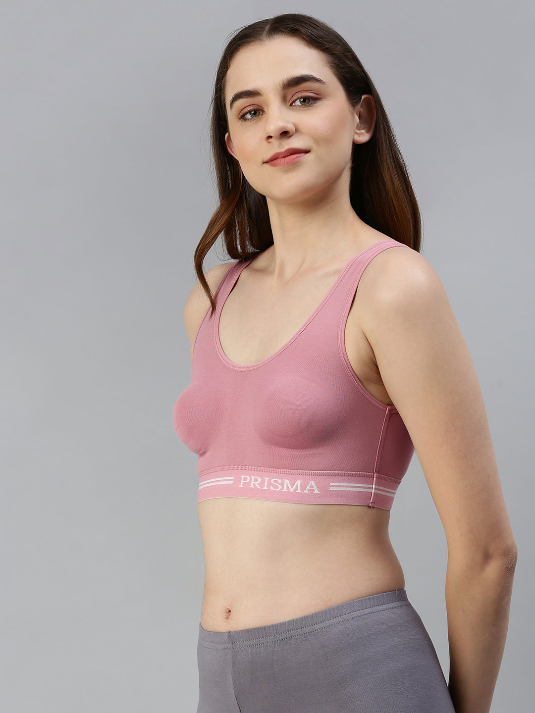 Prisma | Sporty(Moulded Sports Bra)-Mauve Lingerie
