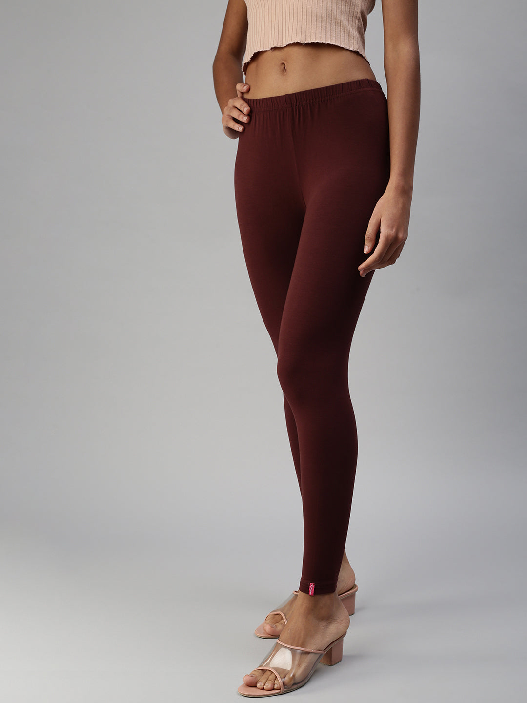 Prisma | Ankle Leggings-Chocolate Leggings