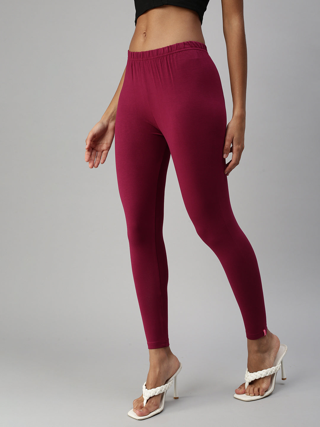 Prisma | Ankle Leggings-Light Purple Leggings